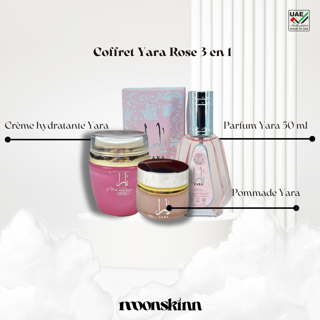 Coffret Yara Rose 3 en 1